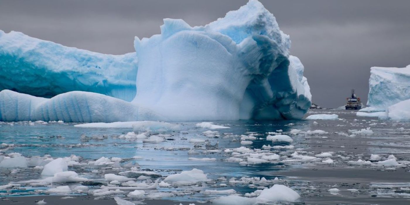 Antarktisz jég olvadás Bedmap2