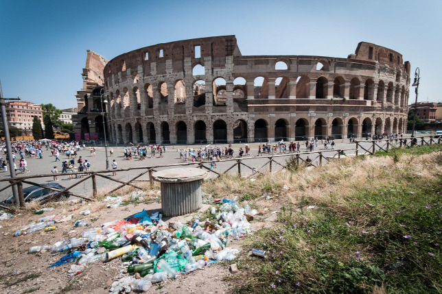 Róma kommunális hulladék szemét