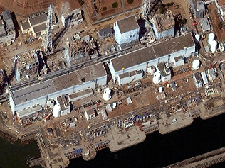 A fukusimai atomerőmű a cunami után