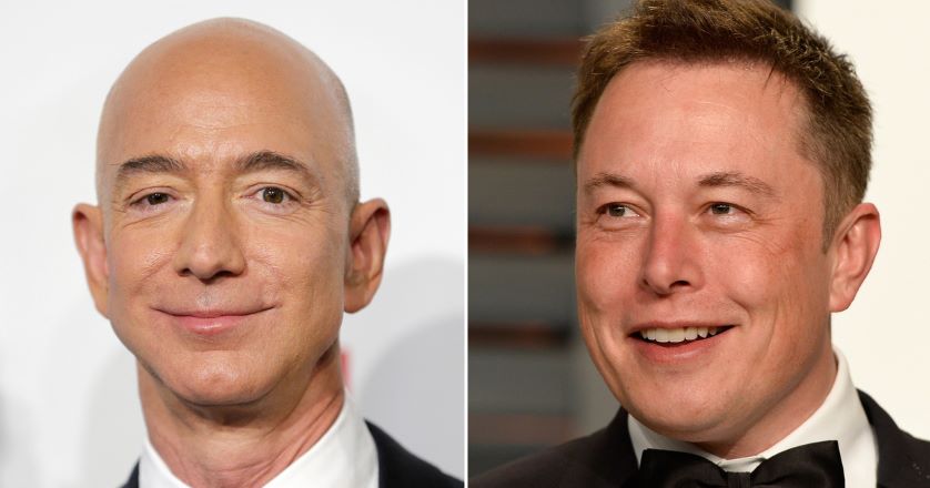 Elon Musk Jeff Bezos tőzsde Nasdaq
