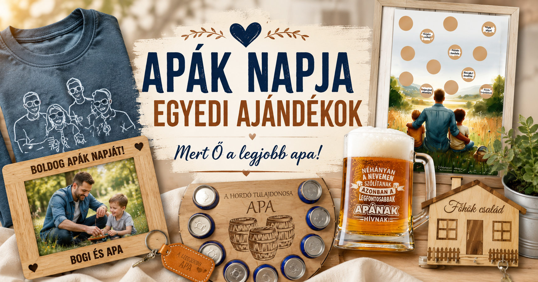 Milyen egyedi ajándékkal lephetjük meg az édesapákat Apák napján?