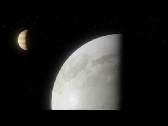 Jupiter Ganümédész vízpára felfedezés NASA