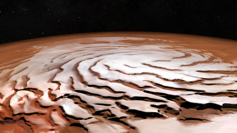 Sósvízű tavak a Marson