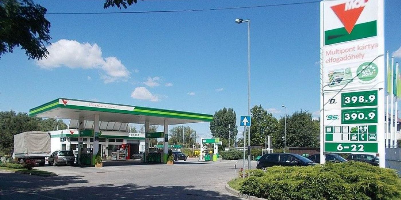 MOL földgáz mező
