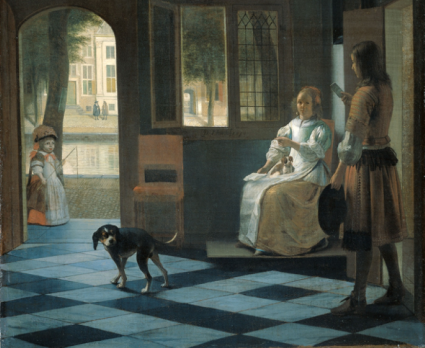 Pieter de Hooch festmény okostelefon